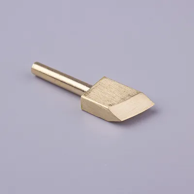Leather Electric Brass Solder Soldering Iron Tip To Burn The Edge Leather Craft Press Edge Sealing Machine Line Pyrography Tool