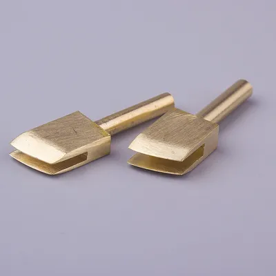 Leather Electric Brass Solder Soldering Iron Tip To Burn The Edge Leather Craft Press Edge Sealing Machine Line Pyrography Tool