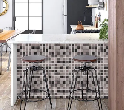 3D Bohemian Wind Wall Paste Kitchen Porch Retro Wall Paste Waterproof Moisture-Proof Antibacterial Self-Adhesive