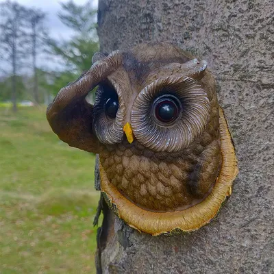 Resin Decoration Owl Easter Outdoor Creative Props Crafts Cartoon Animal Pendant