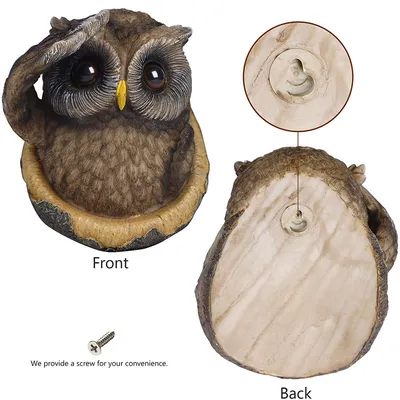 Resin Decoration Owl Easter Outdoor Creative Props Crafts Cartoon Animal Pendant