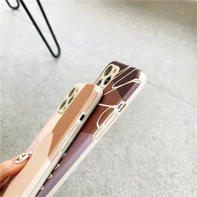 Geometric Stitching Color Cell Phone Case Soft