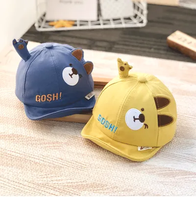 Spring Baby Hat Lovely Cartoon Kids Girl Boy Basket Cap Summer Infant Sunhat