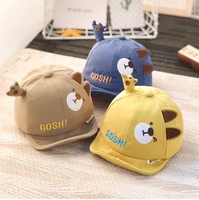 Spring Baby Hat Lovely Cartoon Kids Girl Boy Basket Cap Summer Infant Sunhat