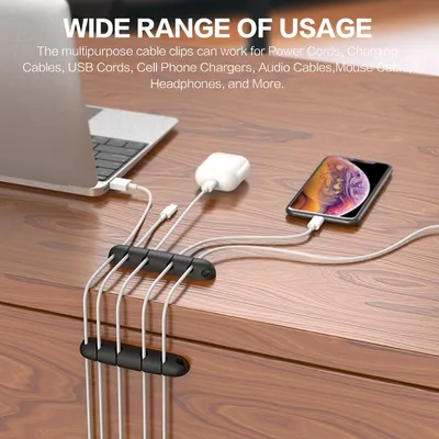Desktop Data Cable Organizer Silicone Creative Gift Storage Cable Winder Plug Holder
