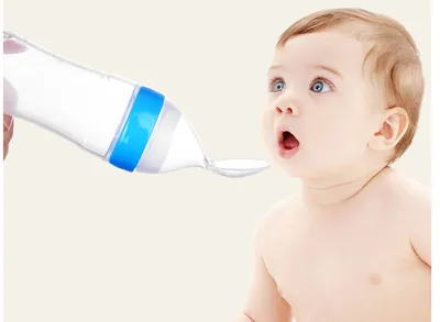 Baby Spoon Bottle Feeder Dropper Silicone Spoons for Feeding Medicine Kids Toddler Cutlery Utensils Children Accessories Newborn