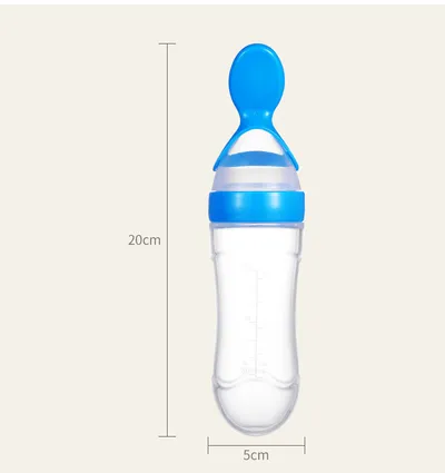 Baby Spoon Bottle Feeder Dropper Silicone Spoons for Feeding Medicine Kids Toddler Cutlery Utensils Children Accessories Newborn