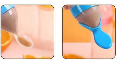 Baby Spoon Bottle Feeder Dropper Silicone Spoons for Feeding Medicine Kids Toddler Cutlery Utensils Children Accessories Newborn