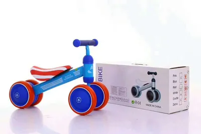 Plastic No-pedal Baby Kids Push Balance Bike Three Wheels Tricycle Baby Mini Balance Bike