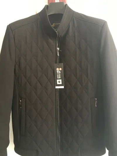 Men's Fall Winter Coat Jacket Cotton Padded Jacket Small Casual Jacket