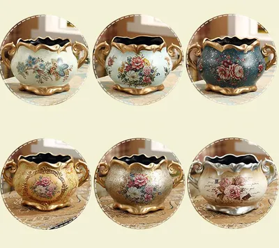 Home Living Room Table Decoration Crafts American Ornaments Ceramic Simulation Small Dry Vase Flower Insert