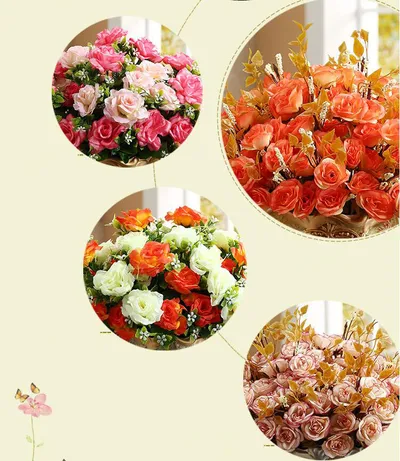 Home Living Room Table Decoration Crafts American Ornaments Ceramic Simulation Small Dry Vase Flower Insert