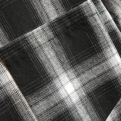 New Japanese Retro Men's Striped Plaid Shirt