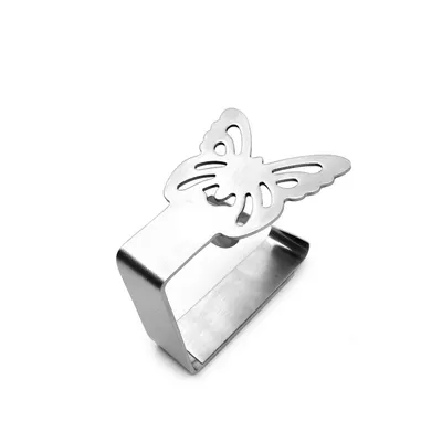 Thick Stainless Steel Tablecloth Clip Butterfly Flower Tablecloth Clip Tablecloth Fixing Clip Leaf Moon Non-slip Dining Table Clip