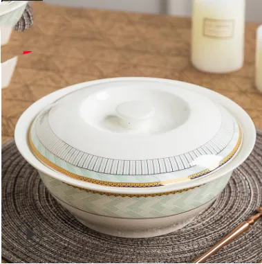 Bowl Household Tableware Ceramic Dishes Plate Single Free Matching Rice Bowl Set Bowl Gift Bone China Noodle Soup Bowl