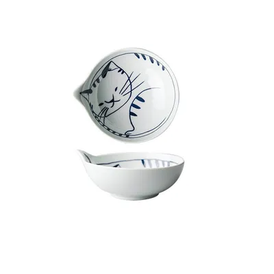 Japanese Cartoon Tableware Cute Cat  And High Value Household Water Drop Rice Bowl