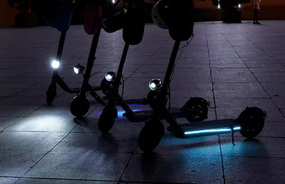 LED Strip Flashlight RGB Bar Lamp Electric Scooter Skateboard Night Safety Light Scooter Decorative Lamp