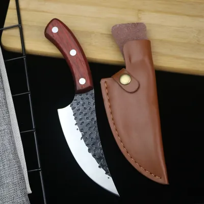 Forged Hammered Small Scimitar High Carbon Steel Household