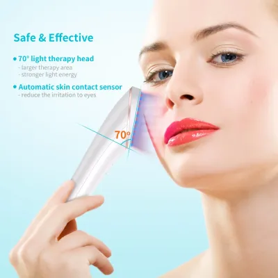 علاج حب الشباب اللاسلكي Xpreen Wireless Recharge Light Wash Appliance Eraclear Masker باستخدام الضوء الأزرق والضوء الأحمر