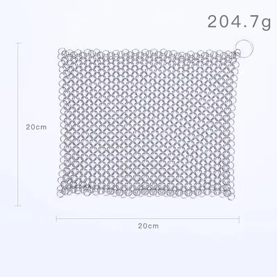 316 Cast Iron Cleaner Kitchen Rust Pot Pans Cleaning Scrubber Steel Rust Remover Scraper Brush Kit Metal Cleaning Brush