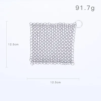 316 Cast Iron Cleaner Kitchen Rust Pot Pans Cleaning Scrubber Steel Rust Remover Scraper Brush Kit Metal Cleaning Brush