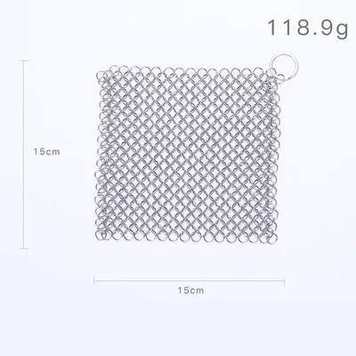 316 Cast Iron Cleaner Kitchen Rust Pot Pans Cleaning Scrubber Steel Rust Remover Scraper Brush Kit Metal Cleaning Brush