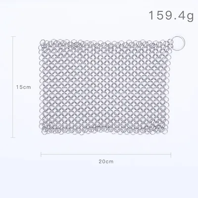 316 Cast Iron Cleaner Kitchen Rust Pot Pans Cleaning Scrubber Steel Rust Remover Scraper Brush Kit Metal Cleaning Brush