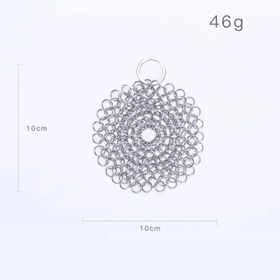 316 Cast Iron Cleaner Kitchen Rust Pot Pans Cleaning Scrubber Steel Rust Remover Scraper Brush Kit Metal Cleaning Brush