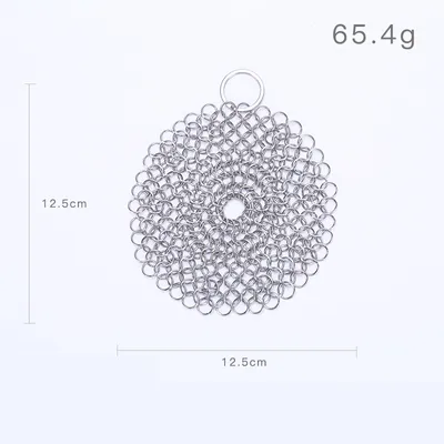 316 Cast Iron Cleaner Kitchen Rust Pot Pans Cleaning Scrubber Steel Rust Remover Scraper Brush Kit Metal Cleaning Brush