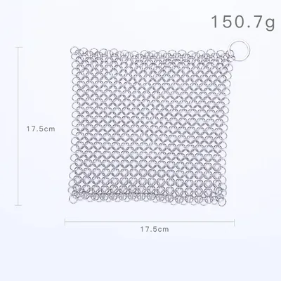 316 Cast Iron Cleaner Kitchen Rust Pot Pans Cleaning Scrubber Steel Rust Remover Scraper Brush Kit Metal Cleaning Brush
