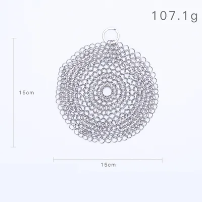 316 Cast Iron Cleaner Kitchen Rust Pot Pans Cleaning Scrubber Steel Rust Remover Scraper Brush Kit Metal Cleaning Brush
