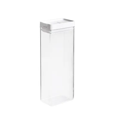 Kitchen Japanese Food Sealed Cans Plastic Transparent Moisture-proof Refrigerator Storage Box Whole Grains Square Storage Cans
