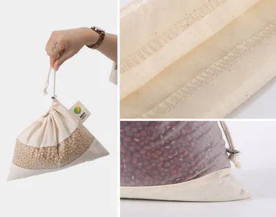 Transparent Tpu Stitching Canvas Rice Environmental Protection Canvas Bag