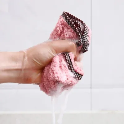 Double-Sided Absorbent Dish Cloth Dish Towel