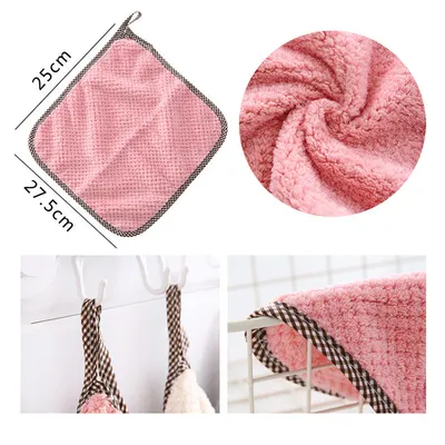 Double-Sided Absorbent Dish Cloth Dish Towel