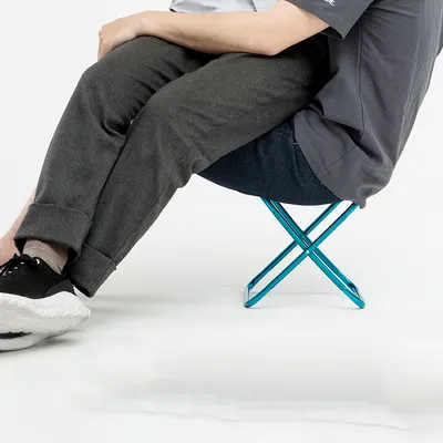 Folding Small Stool Bench Portable Outdoor Maza Ultralight Subway Train Travel Chairs Line Up