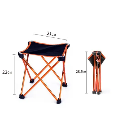 Folding Small Stool Bench Portable Outdoor Maza Ultralight Subway Train Travel Chairs Line Up