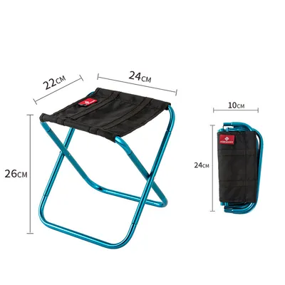 Folding Small Stool Bench Portable Outdoor Maza Ultralight Subway Train Travel Chairs Line Up