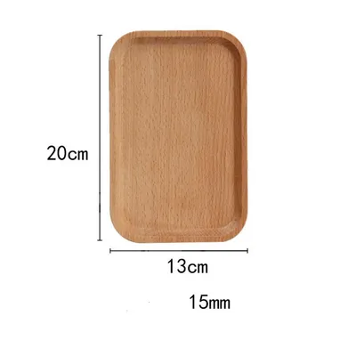 Creative Irregular Oval Japanese Solid Wood Dinner Plate