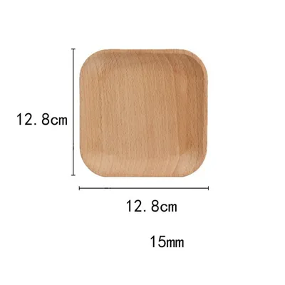 Creative Irregular Oval Japanese Solid Wood Dinner Plate