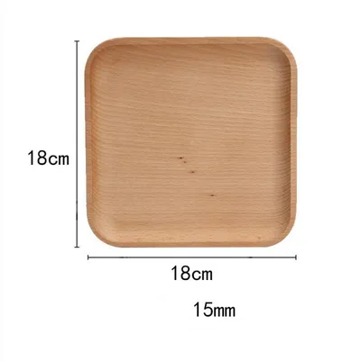 Creative Irregular Oval Japanese Solid Wood Dinner Plate