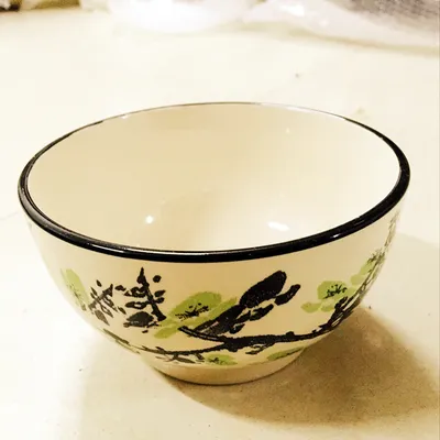 Retro Plum Blossom Household Ceramic Bowl