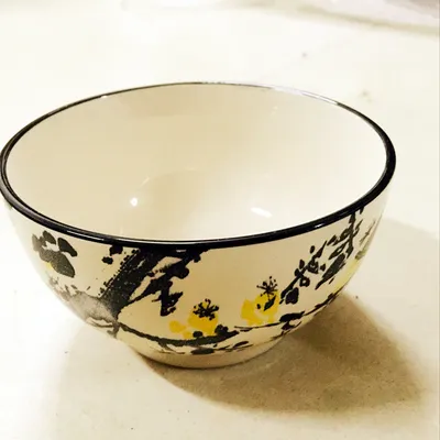 Retro Plum Blossom Household Ceramic Bowl