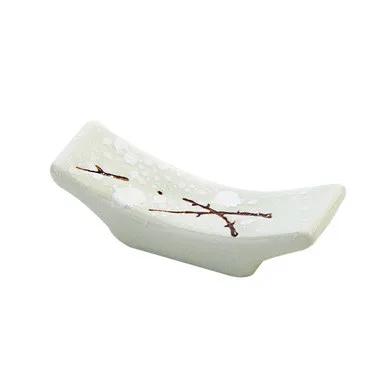 Japanese Style Plum Blossom Chopstick Holder Chopstick Pillow Ceramic Chopstick Holder Creative Kitchen Supplies Household Chopsticks Drag Chopstick Holder