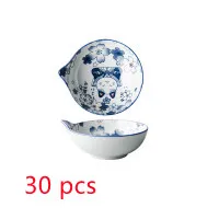 Japanese Cartoon Tableware Cute Cat  And High Value Household Water Drop Rice Bowl