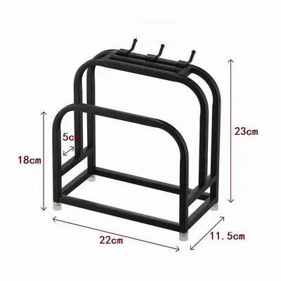 Stainless Steel Square Tube Knife Holder Knife Holder Cutting Board Rack Cutting Board Rack Kitchen Multi-Function Storage Racks Chopstick Holder