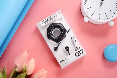 KEEKA New Creative Macaron Q17 Donut Cartoon Headphones With Mark