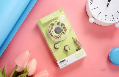 KEEKA New Creative Macaron Q17 Donut Cartoon Headphones With Mark
