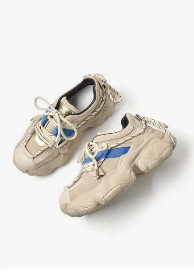 All-Match Casual Sports Shoes Women'S Thick-Soled Increase Korean Version Of Old Shoes Students Wenzhou Wholesale Lace Tide