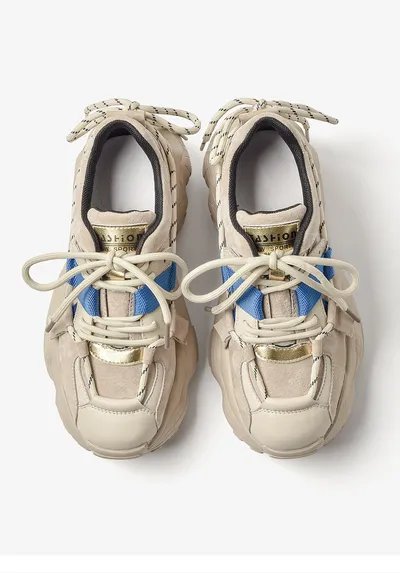 All-Match Casual Sports Shoes Women'S Thick-Soled Increase Korean Version Of Old Shoes Students Wenzhou Wholesale Lace Tide